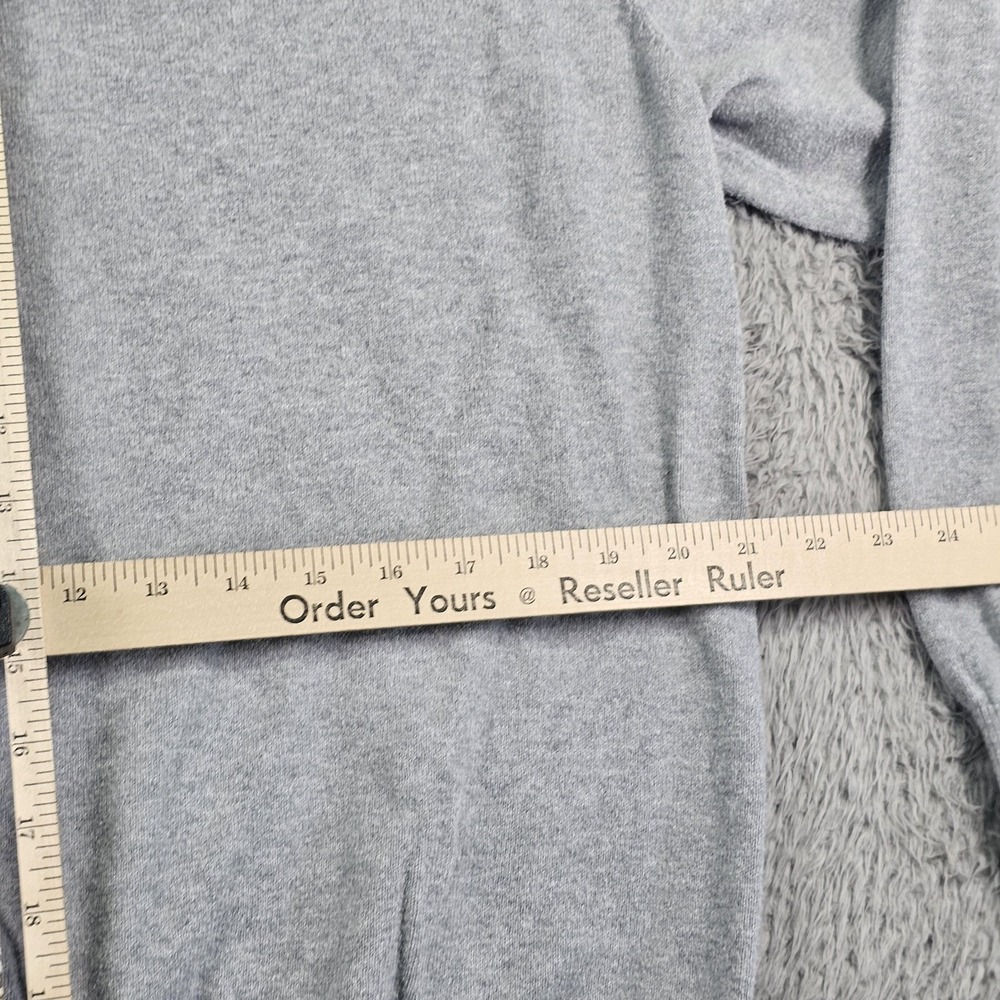 L.L.Bean Sweater Mens Large Gray Cotton Cashmere V Neck Knit Pullover Soft - Picture 8 of 9